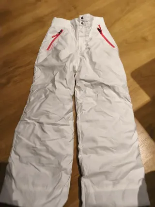 Pantalón Nieve Niña 7-9 Años Blanco