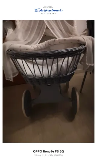 Cuna Moisés Waldin XXL Gris Estrellas