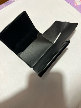 Cartera/Tarjetero Negro Nuevo Piel Sintetica