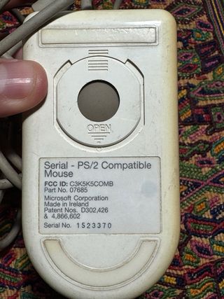 Ratón Microsoft Beige