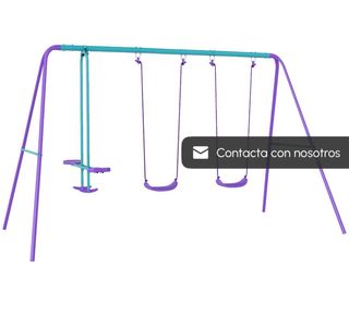 Columpio infantil metálico