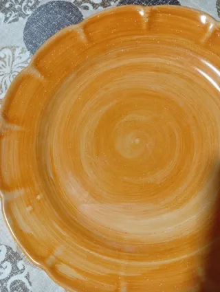 Piatto VIETRI Ceramica Arancione