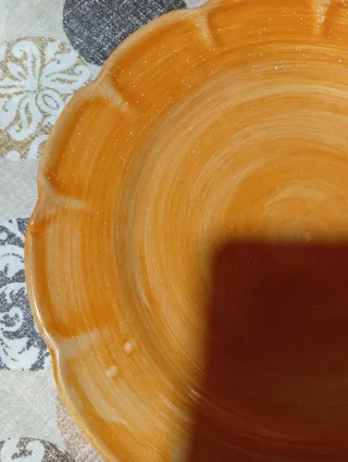 Piatto VIETRI Ceramica Arancione