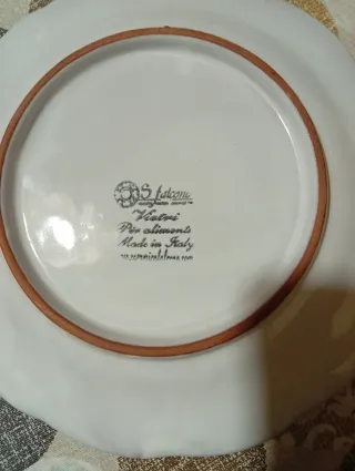 Piatto VIETRI Ceramica Arancione