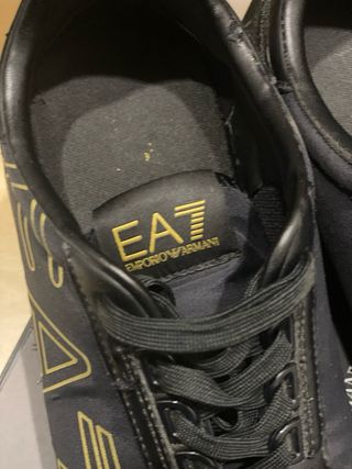 Scarpe Emporio Armani EA7 nere oro