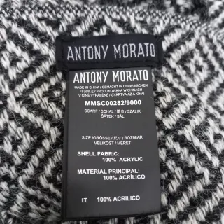 Sciarpa Antony Morato Uomo Grigio Nero