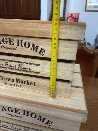 Set 2 Scatole Legno Vintage Home