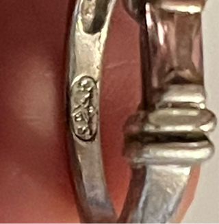 Anillo Plata Circonita Central y Laterales