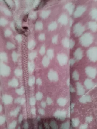 Pijama entero rosa y blanco