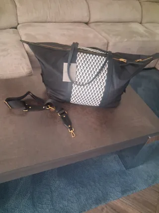 Bolso shopper XL Lonbali negro multicolor