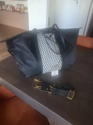 Bolso shopper XL Lonbali negro multicolor