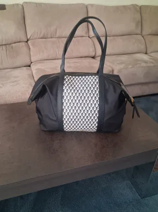 Bolso shopper XL Lonbali negro multicolor