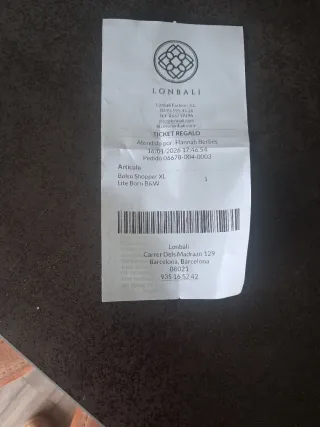 Bolso shopper XL Lonbali negro multicolor