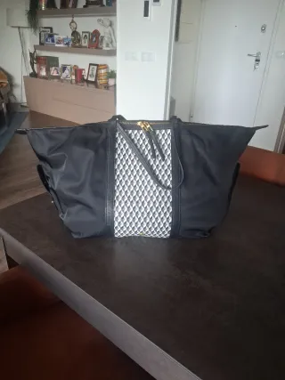 Bolso shopper XL Lonbali negro multicolor