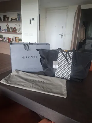 Bolso shopper XL Lonbali negro multicolor