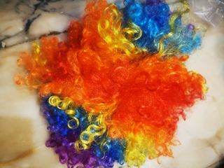 Peluca Payaso Arcoíris Adulto