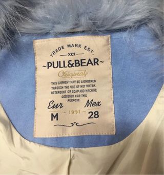 Cazadora pelo azul Pull&Bear Talla M