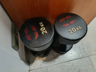Juego de 2 mancuernas 20 kg