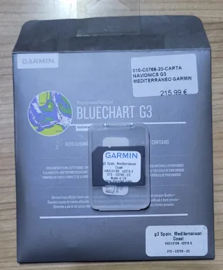 Carta Garmin Bluechart G3 Navionics Mediterráneo