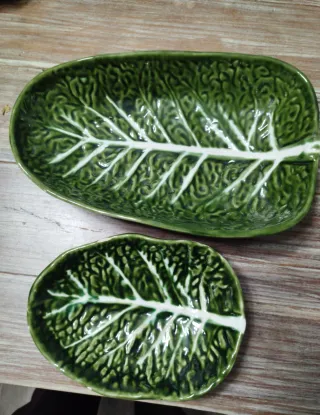 2 Fuentes vintage( años 70) loza portuguesa