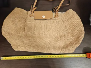 Borsa tipo paglia beige