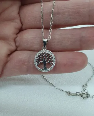 Conjunto Plata ARBOL VIDA