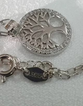 Conjunto Plata ARBOL VIDA