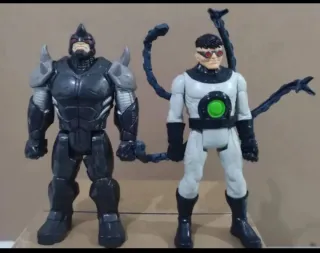 SUPER Lote Figuras Doctor Octopus y Rhino GRANDES