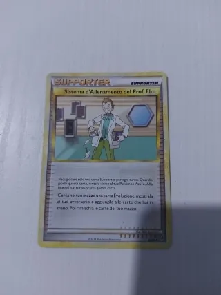 Carta Pokemon Sistema d'Allenamento del Prof. Elm