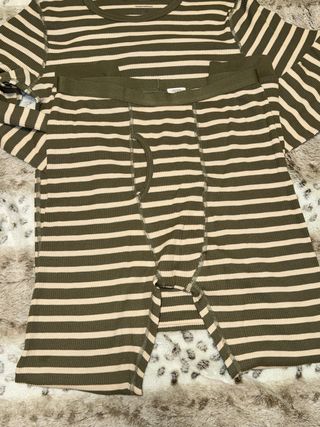 Ropa interior térmica infantil a rayas 11-12 años