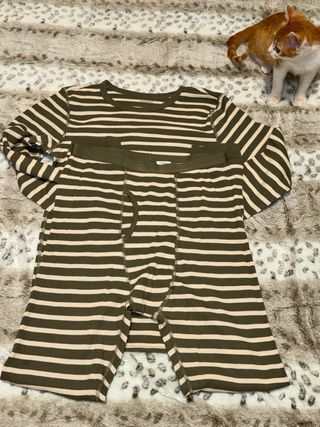 Ropa interior térmica infantil a rayas 11-12 años