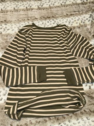 Ropa interior térmica infantil a rayas 11-12 años