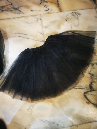 Falda Tul Negra Adulto