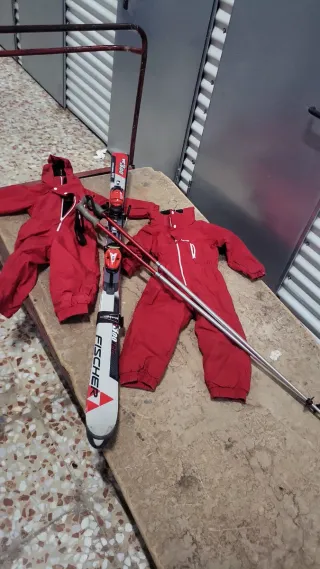 Traje de esquí infantil rojo Fischer
