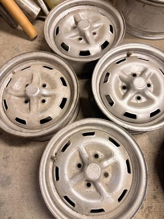 4 Llantas Clásicas Hierro 5x13 Fiat/Seat