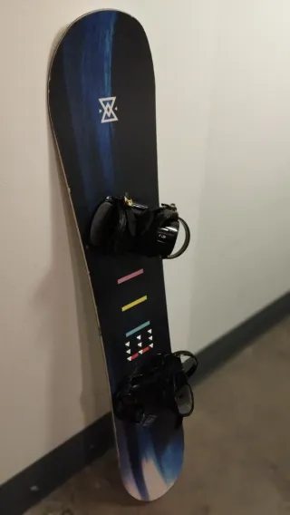 Tabla Snowboard con Fijaciones