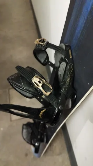 Tabla Snowboard con Fijaciones