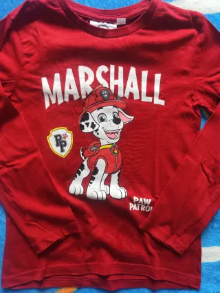 Lote 3 Camisetas Marvel y Paw Patrol