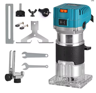 Fresadora Enrutador Madera y set de 15 brocas