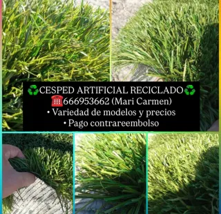 Erba artificiale riciclata