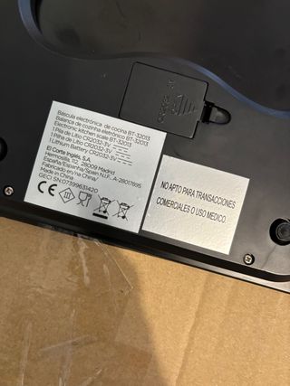 Bascula digital de cocina negra