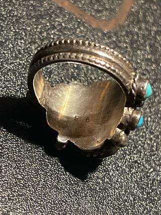 Anillo Turquesa Estilo Nativo Americano 925