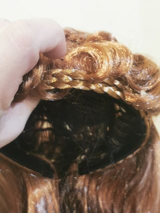 Lote 9 pelucas pelo largo liso disfraz