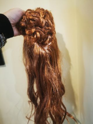 Lote 9 pelucas pelo largo liso disfraz