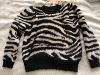 Maglioncino donna zebrato morbido invernale