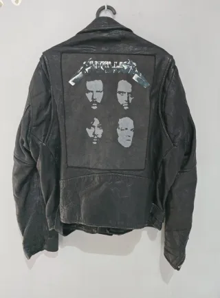 Giubbotto in pelle vintage Metallica
