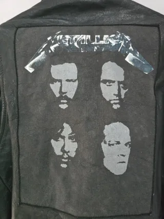 Giubbotto in pelle vintage Metallica