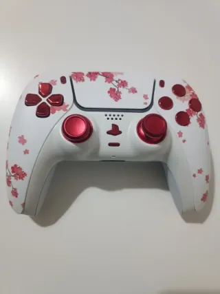Mando PS5 Flores de cerezo con TMR magnéticos.
