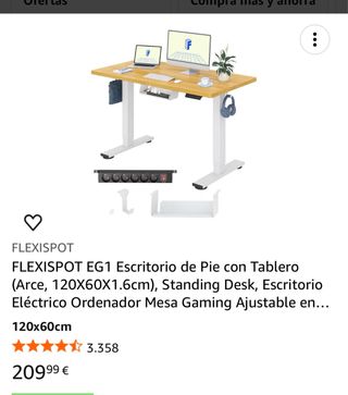 Mesa Escritorio Elevable FLEXISPOT EG1