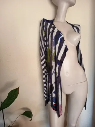 Chaqueta Desigual Rayas Flores Lentejuelas